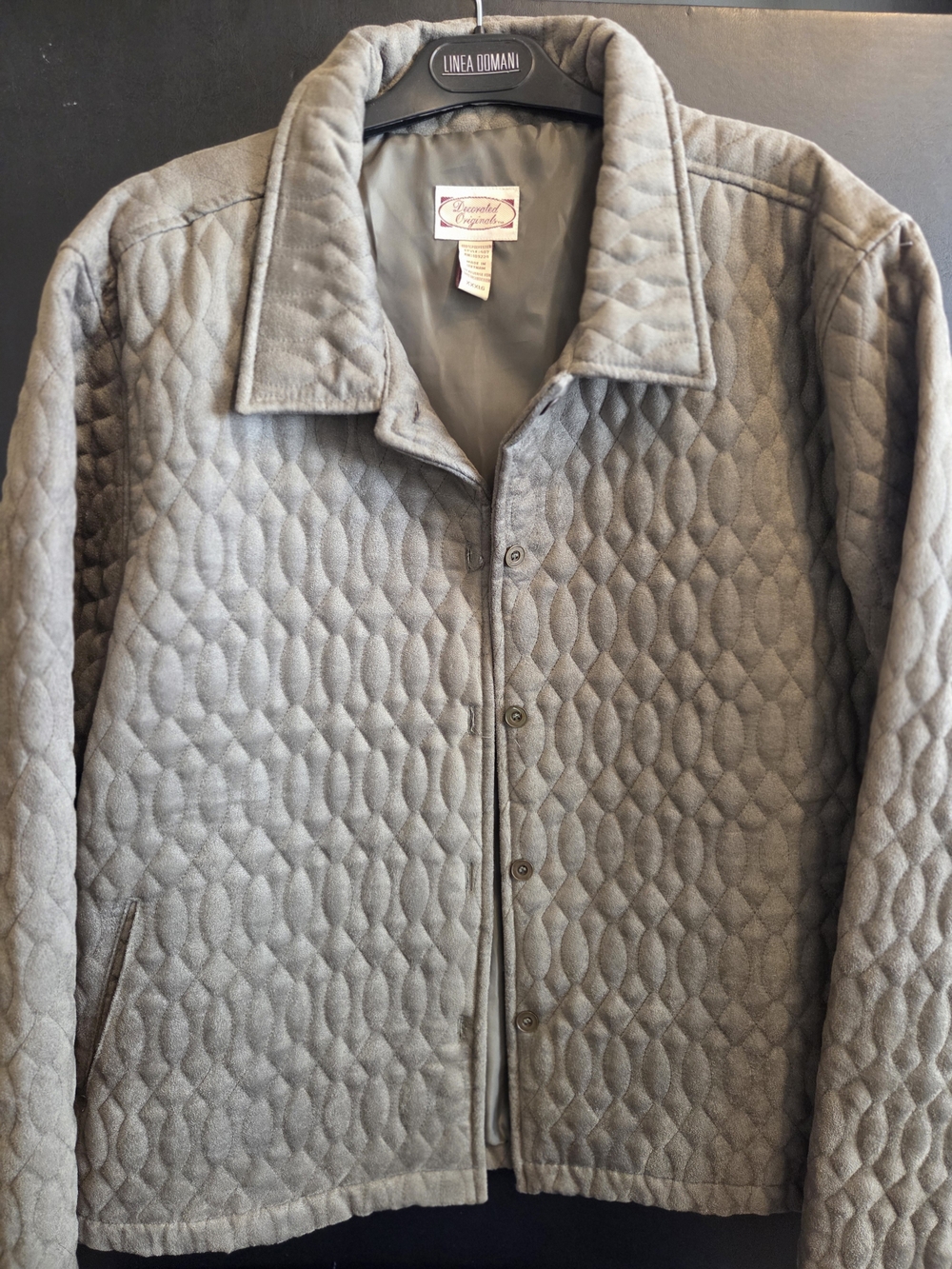 3X Ladies Quilted Jacket in Light Forest Green